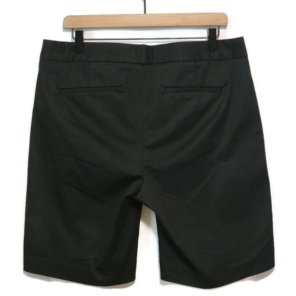 Banana Republic Black Mid Rise Bermuda Shorts Cotton Tailored 12 - Picture 5 of 8